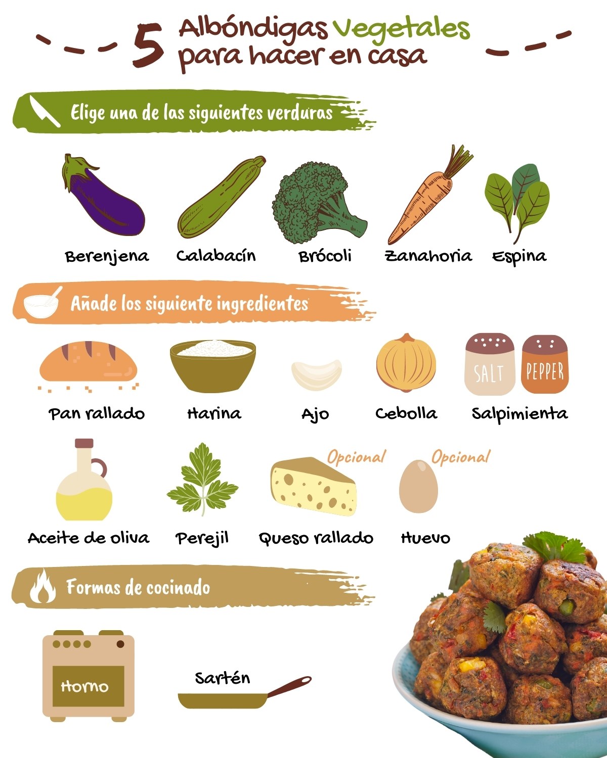 Las mejores recetas de albóndigas vegetales para iniciar una dieta  vegetariana • En Estado Crudo