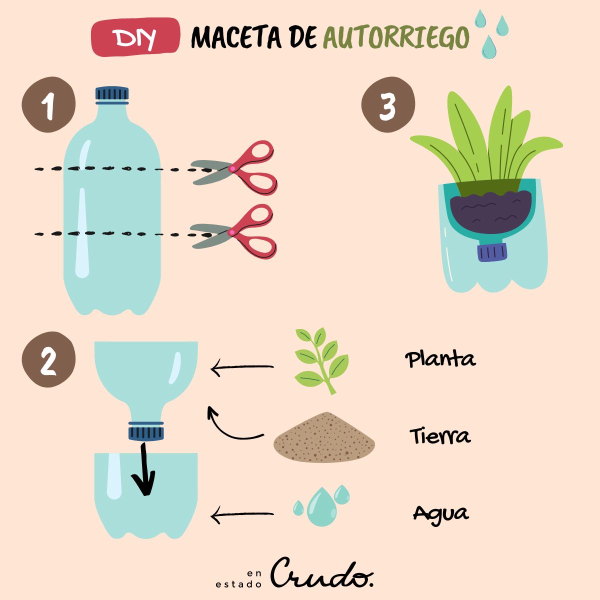 DIY MACETA AUTORRIEGO